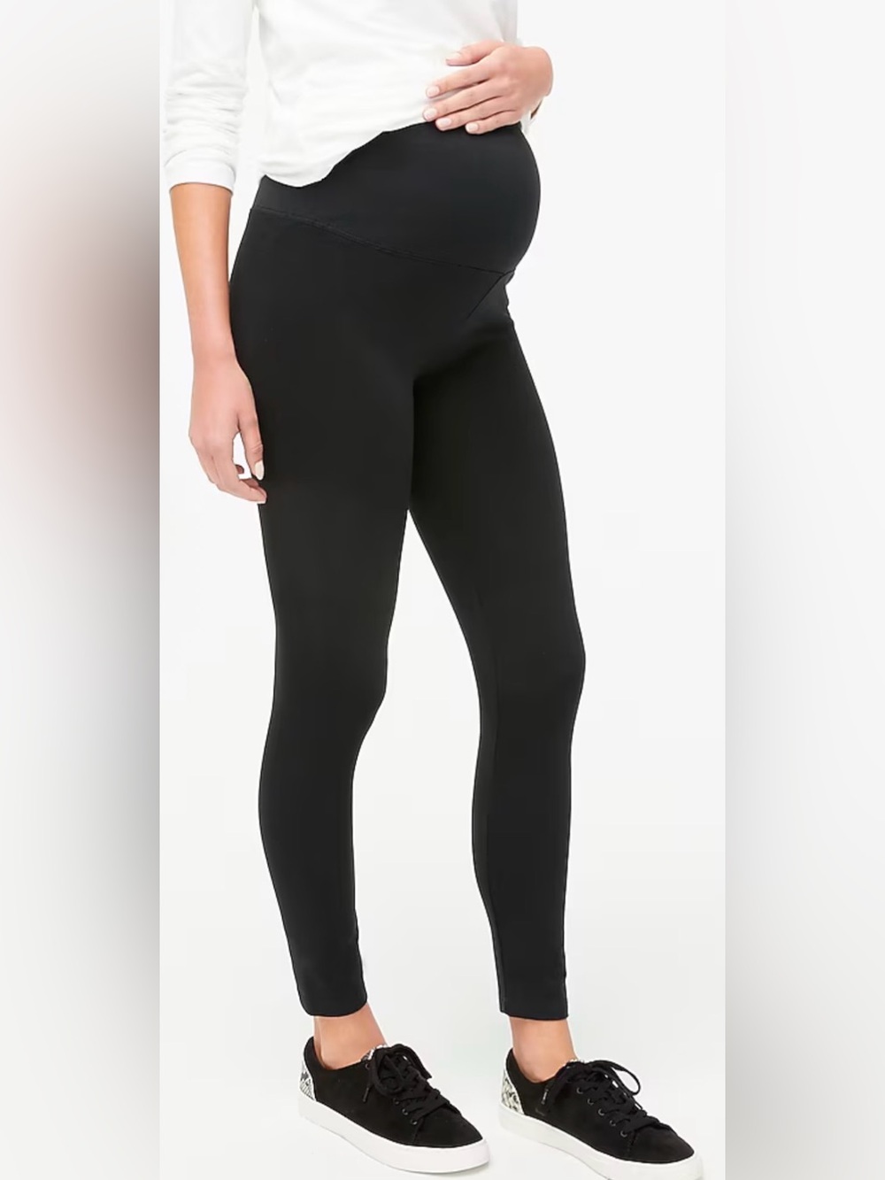 Women’s Maternity Classic Full Panel Leggings in Black Sz XL